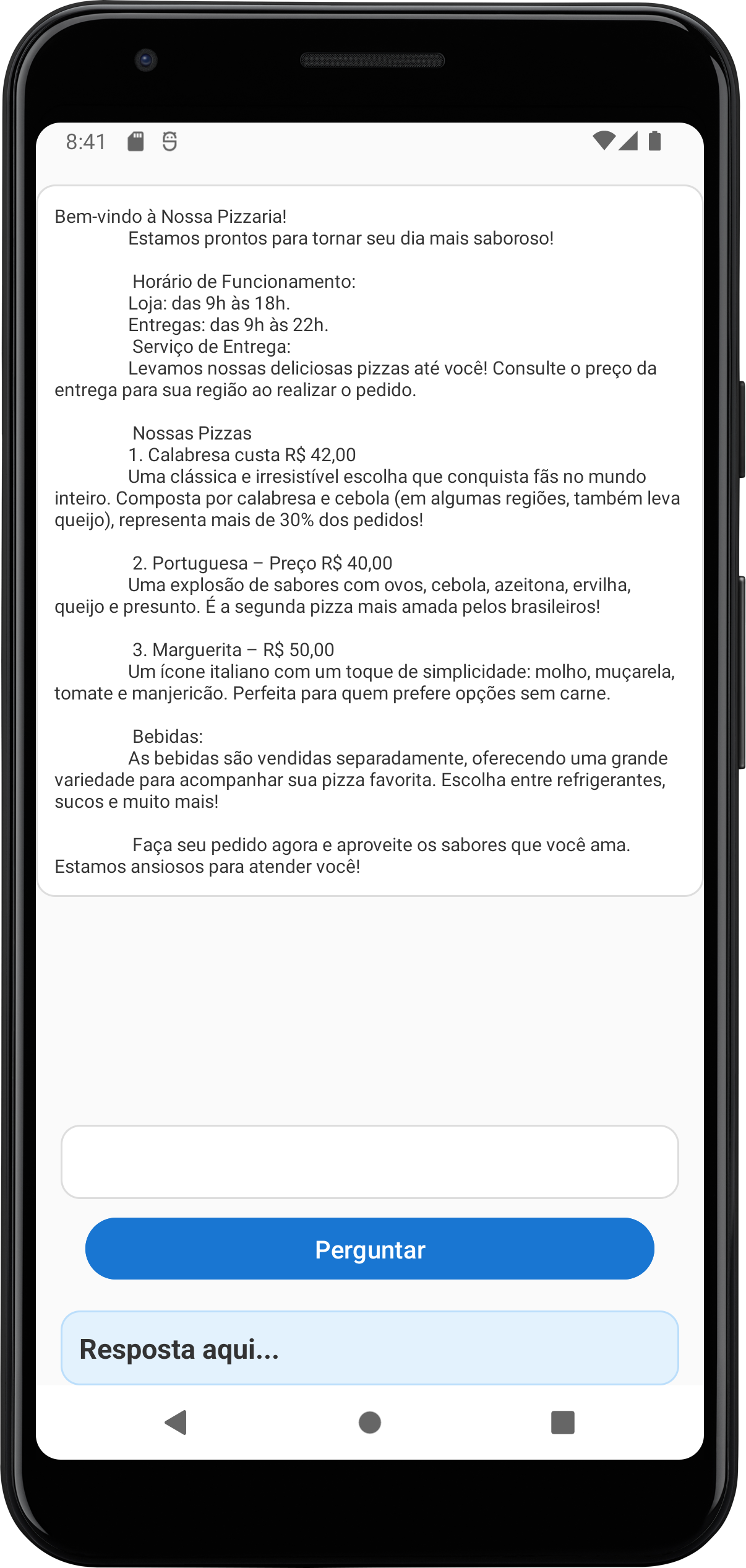 Chatbot Offline com ALBERT